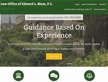 Tablet Screenshot of blumlaw.com